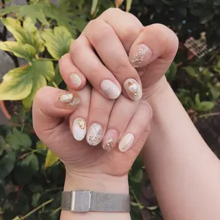 ロング カラー ヘアアレンジ キッズ ネイル マツエク・マツパ 福田 加奈のネイルデザイン