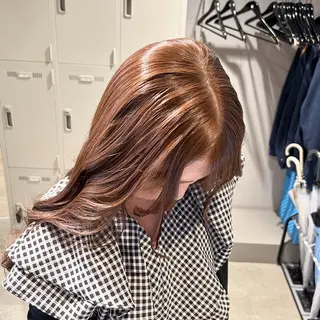 カラー 透明感ベージュ🤎 ナチュラルレイヤーのヘアスタイル