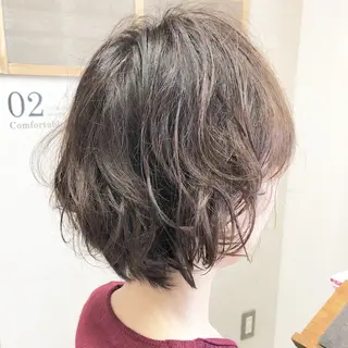 ショート カラー パーマ tuuli トゥーリのヘアスタイル