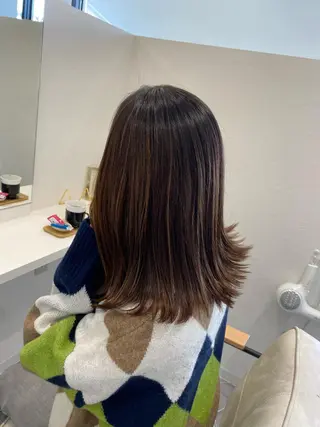 ミディアム 西元 亜由美のヘアスタイル