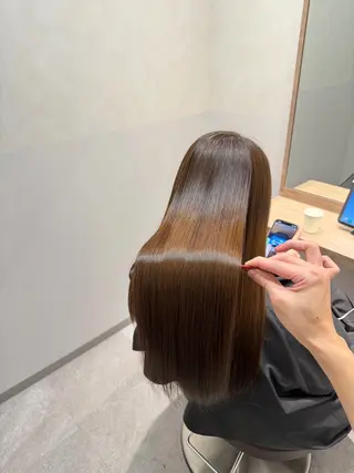 ロング 福田 修平💎 髪質改善/美髪矯正のヘアスタイル