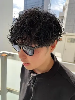 パーマ メンズ Bond Story りき カラーモデルのヘアスタイル