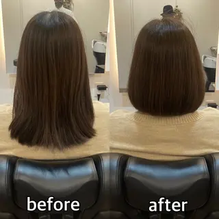セミロング 濱本 浩安のヘアスタイル