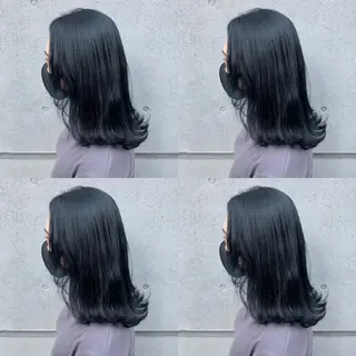 ミディアム カラー ✨縮毛矯正✖︎顔周り レイヤー✨ナカムラのヘアスタイル