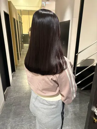 セミロング カラー mao | 柔らか艶カラー🫧のヘアスタイル