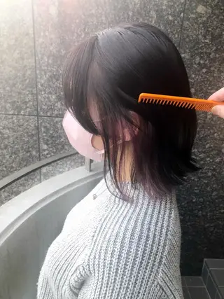 ミディアム カラーアンドケアリタ kitamuuuのヘアスタイル