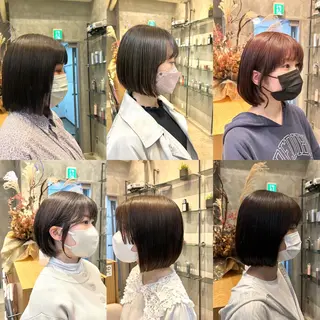ショート 縮毛矯正・似合わせ タナカ レイヤのヘアスタイル