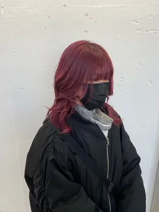 ミディアム カラー ヘアアレンジ 夕羽夢🍓矢場/ JILLSTUDIOのヘアスタイル