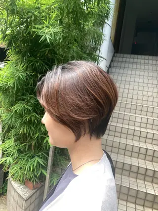 ショート カラー 佐藤 健のヘアスタイル