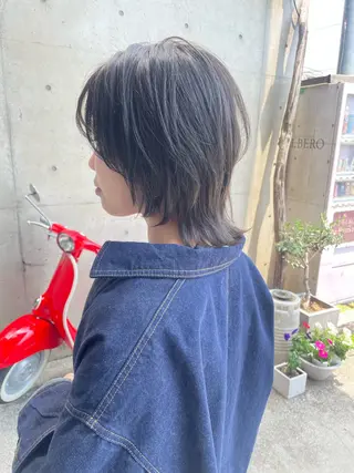 ミディアム カラー 日高 香織のヘアスタイル