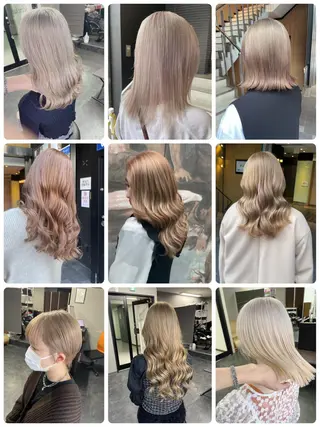 ロング 艶髪/Wカラー 蓮のヘアスタイル