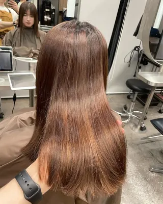 セミロング カラー パーマ ヘアアレンジ メンズ キッズ ネイル マツエク・マツパ アイブロウ 高山🐬髪質改善 池袋で縮毛矯正のヘアスタイル