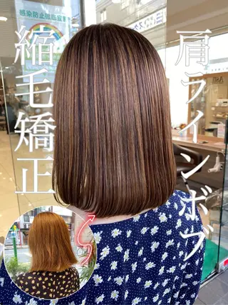 ショート カラー パーマ 寺内 紳悟のヘアスタイル
