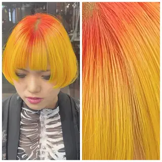 ショート カラー 難波・デザイン・ ハイトーン☆Rei☆のヘアスタイル