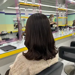 セミロング カラー ヘアアレンジ mai🍑暖色カラー /レイヤー💖のヘアスタイル