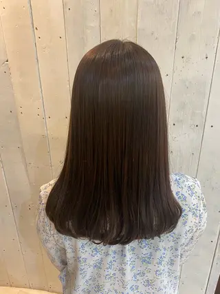 ロング パーマ ストレート🌹カラー お任せを🌈bucoのヘアスタイル