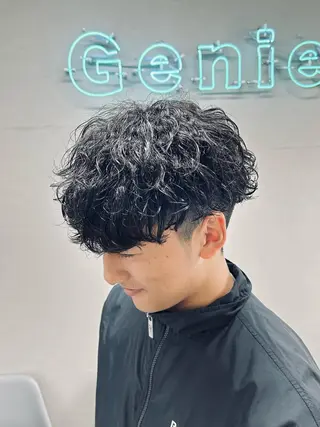ミディアム パーマ メンズ 🏁メンズパーマ/ RYOYAのヘアスタイル