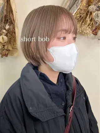 ショート カラー 初めてのショート お任せください✂️のヘアスタイル