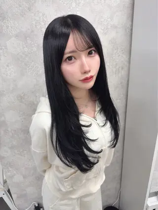 セミロング カラー Tiam タクミのヘアスタイル