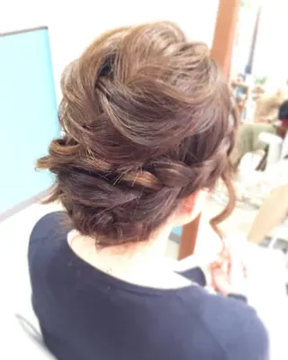 ショート ミディアム セミロング ロング ヘアアレンジ マツエク・マツパ 早朝✨ヘアセット 着付け/清水玲歌のヘアスタイル