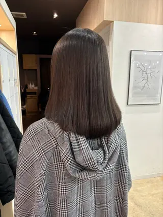 ミディアム パーマ 🪽髪質改善矯正 🤍MIU🤍のヘアスタイル