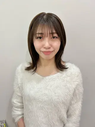 ミディアム カラー 髪質改善/レイヤー/ お顔まわり/Ami.のヘアスタイル