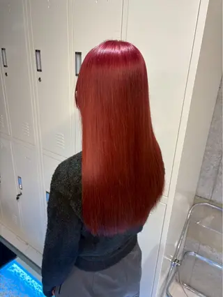 ロング カラー 🌈推し活ハイトーン 💫荒川結星のヘアスタイル