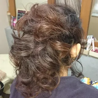 ヘアアレンジ ロング hair&eye AMANDAのマツエク・マツパデザイン