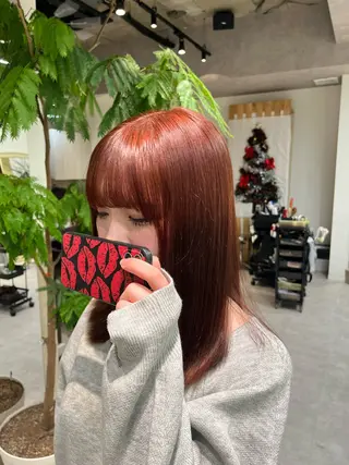 ミディアム omocha umiのヘアスタイル