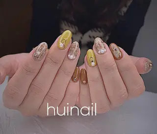 セミロング めぐみのネイルサロン スタッフ練習のネイルデザイン