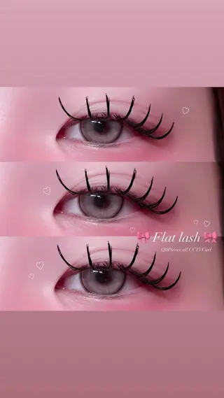 マツエク・マツパ 🎀束感/上下エク/ 𝙍𝙐𝘼 🎀のマツエク・マツパデザイン