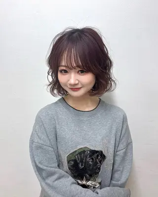 ショート ヘアアレンジ レイヤー/nail COCOROのヘアスタイル