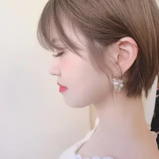 ショート 顔周りの垢抜けヘア 立山愛梨のヘアスタイル