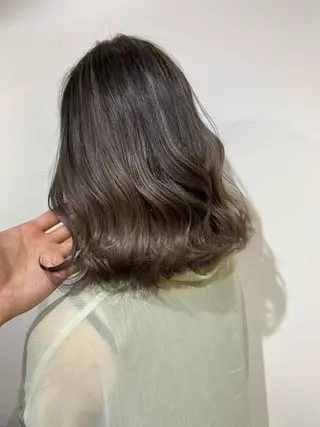 セミロング カラー opus 店長大和 レイヤー/赤み消しのヘアスタイル