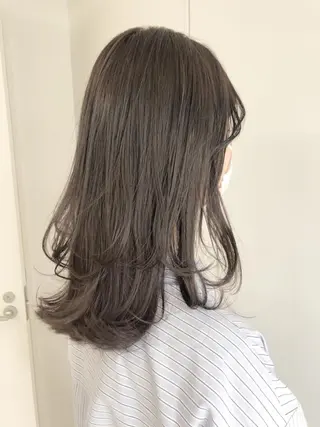 ミディアム ✨透明感ケアカラー✨ 長野ゆきなのヘアスタイル