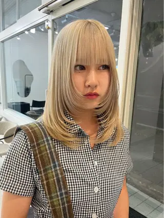 ミディアム カラー mir所属・長山 茉白のヘアスタイル
