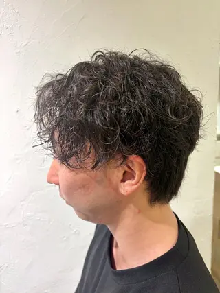 パーマ メンズ 美容室stadium 横田ジュンコのヘアスタイル