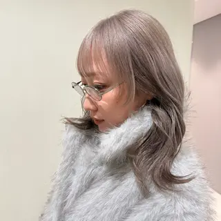 ロング カラー ハイトーンレイヤー 顔まわりSOTAのヘアスタイル