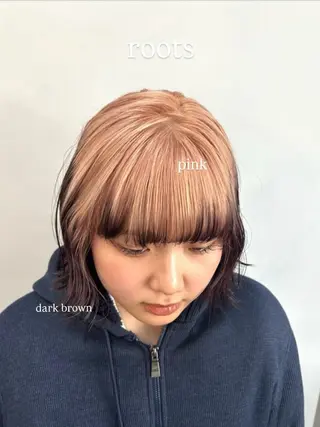 ショート カラー ラフで可愛いヘア 🐈‍⬛Rukaのヘアスタイル