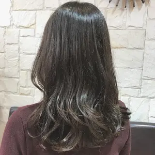 セミロング カラー Lall  You 大阪所属・🥛洒落髪小顔cut なら龍崎🥛のヘアスタイル
