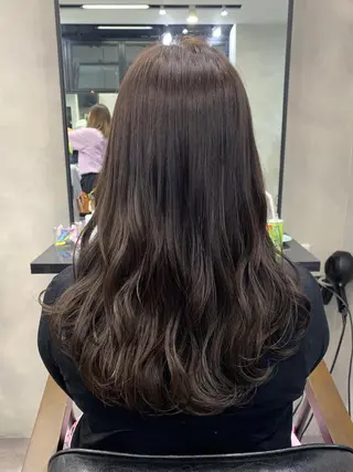 セミロング カラー パーマ ヘアアレンジ 個室で似合わせ好印象 🧡外山弥千代のヘアスタイル