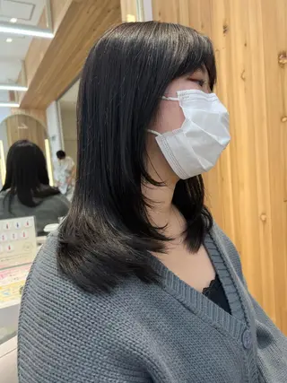 ミディアム カラー レイヤー専門家 ダブルカラー修のヘアスタイル