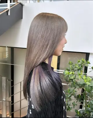 セミロング カラー パーマ ヘアアレンジ メンズ キッズ stylist 🌸 kana.のヘアスタイル