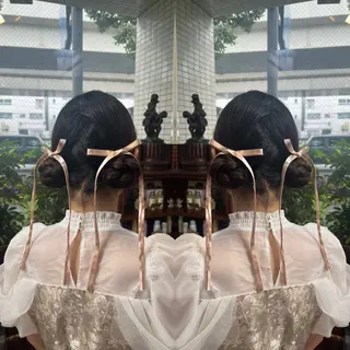 ヘアアレンジ ハイライト/レイヤー /ハイトーン/AOIのヘアスタイル