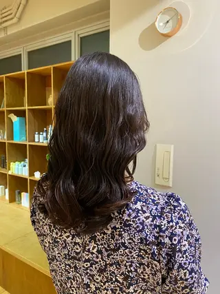 ミディアム 大人可愛い♡コテ巻き パーマ🌼杉田 萌恵のヘアスタイル