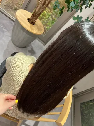 ミディアム カラー 長澤 理江のヘアスタイル