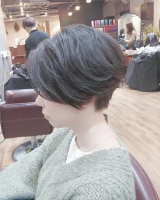 ショート カラー パーマ ヘアアレンジ 6月オープン♪豊見城 Lodattu✁清水のヘアスタイル