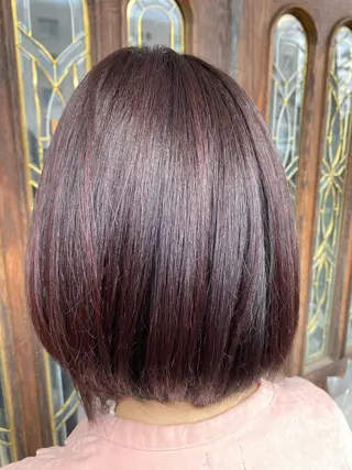 ミディアム カラー 山西 真琴のヘアスタイル