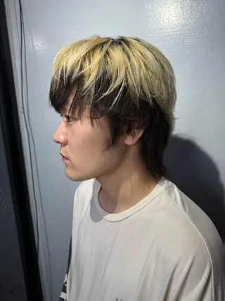ミディアム 吉川 良太のヘアスタイル