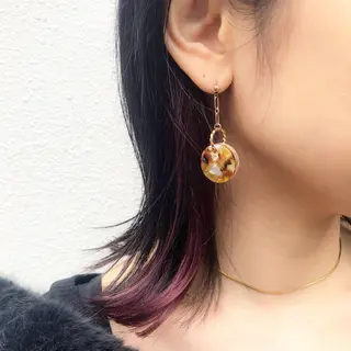 ミディアム カラー パーマ ヘアアレンジ 【白髪ぼかし 専門GBG】自由が丘のヘアスタイル